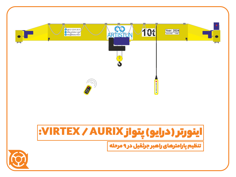 دستورالعمل راه اندازی راهبر جرثقیل با درایوهای پتواز ( inverter )