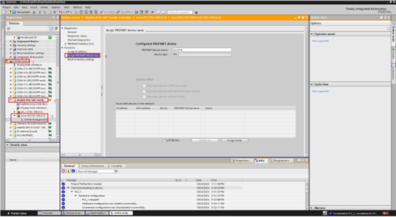 Assign PROFINET device name